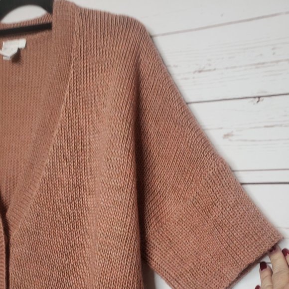 Chico's Wool Blend Single Snap Closure Crop Cardigan - Picture 5 of 8